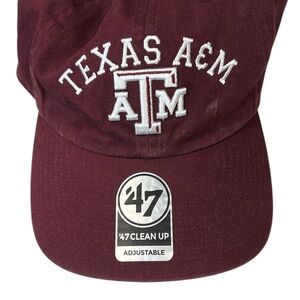Texas A&M University NWT 47 Brand Maroon Embroidered Cap